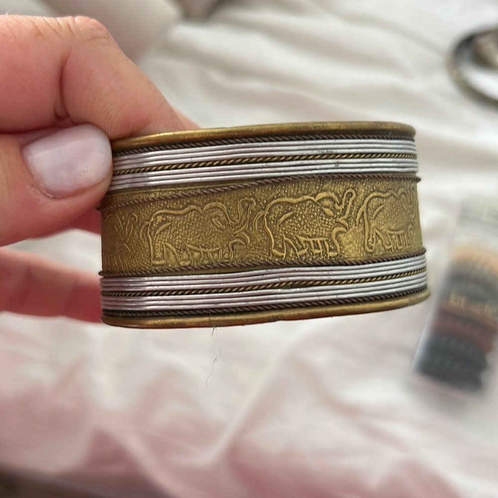 Cooper elephant cuff